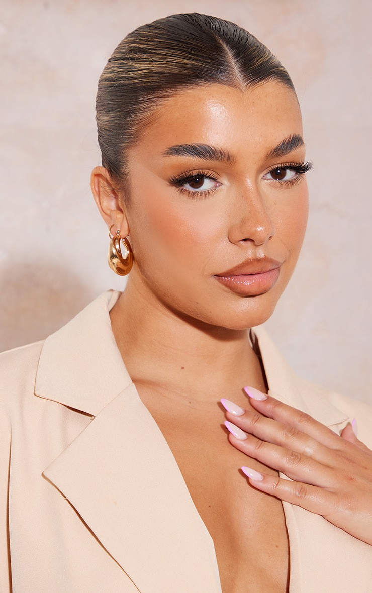 Gold Chunky Swirl Hoop Earrings | Accessories | PrettyLittleThing US