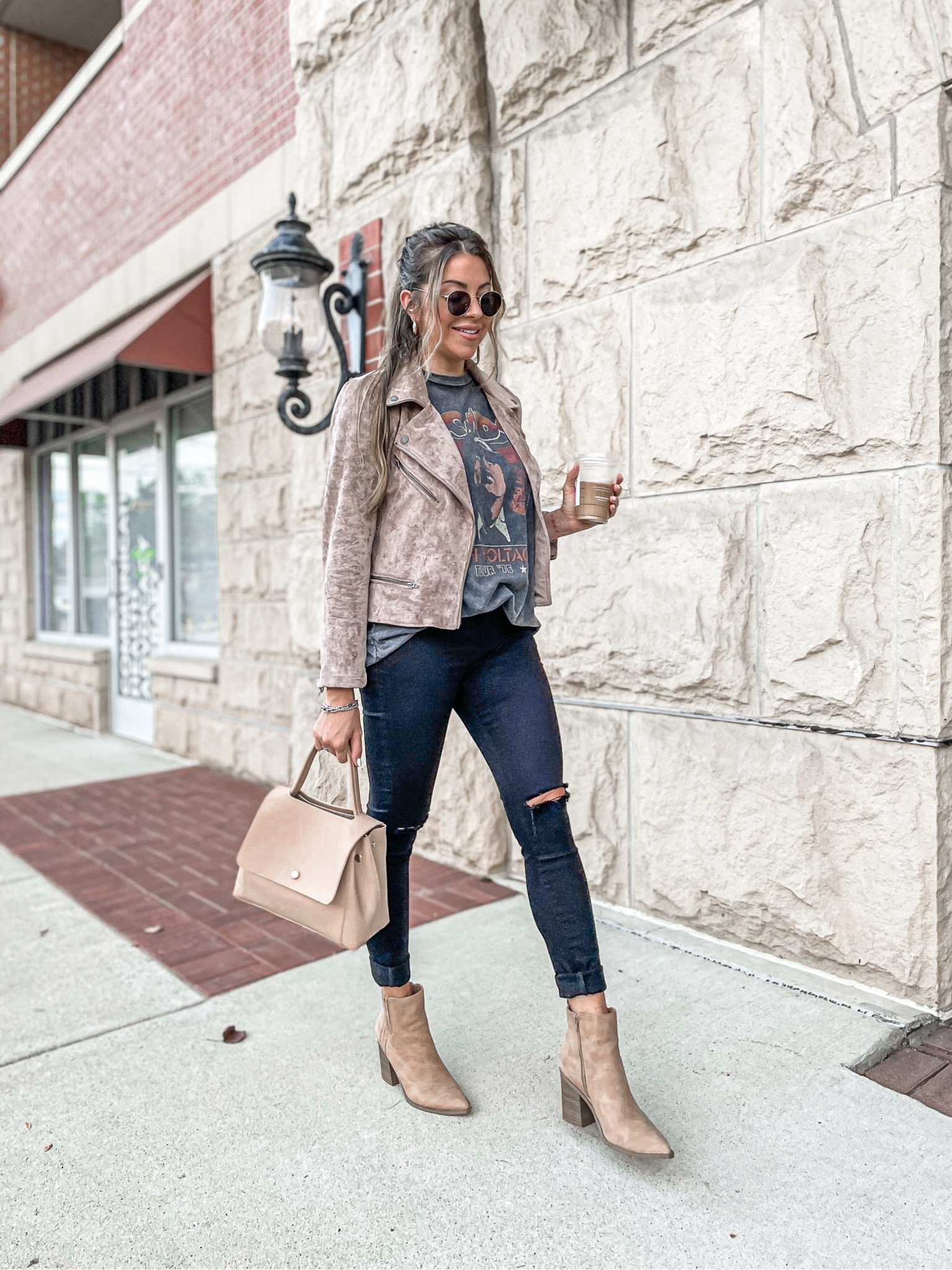 Faux suede biker jacket, tan booties, graphic tee, ripped skinny jeans. 

Amazon fashion. Target style. Walmart finds. Maternity. Plus size. Winter. Fall fashion. White dress. Fall outfit. SheIn. Old Navy. Patio furniture. Master bedroom. Nursery decor. Swimsuits. Jeans. Dresses. Nightstands. Sandals. Bikini. Sunglasses. Bedding. Dressers. Maxi dresses. Shorts. Daily Deals. Wedding guest dresses. Date night. white sneakers, sunglasses, cleaning. bodycon dress midi dress Open toe strappy heels. Short sleeve t-shirt dress Golden Goose dupes low top sneakers. belt bag Lightweight full zip track jacket Lululemon dupe graphic tee band tee Boyfriend jeans distressed jeans mom jeans Tula. Tan-luxe the face. Clear strappy heels. nursery decor. Baby nursery. Baby boy. Baseball cap baseball hat. Graphic tee. Graphic t-shirt. Loungewear. Leopard print sneakers. Joggers. Keurig coffee maker. Slippers. Blue light glasses. Sweatpants. Maternity. athleisure. Athletic wear. Quay sunglasses. Nude scoop neck bodysuit. Distressed denim. amazon finds. combat boots. family photos. walmart finds. target style. family photos outfits. Leather jacket. Home Decor. coffee table. dining room. kitchen decor. living room. bedroom. master bedroom. bathroom decor. nightsand. amazon home. home office. Disney. Gifts for him. Gifts for her. tablescape. Curtains. Apple Watch Bands. Hospital Bag. Slippers. Pantry Organization. Accent Chair. Farmhouse Decor. Sectional Sofa. Entryway Table. Designer inspired. Designer dupes. Patio Inspo. Patio ideas. Pampas grass.

#LTKsalealert #LTKunder50 #LTKstyletip #LTKbeauty #LTKbrasil #LTKbump #LTKcurves #LTKeurope #LTKfamily #LTKfit #LTKhome #LTKitbag #LTKkids #LTKmens #LTKbaby #LTKshoecrush #LTKswim #LTKtravel #LTKunder100 #LTKworkwear #LTKwedding #LTKSeasonal  #LTKSale  #LTKU #LTKCon #LTKHalloween 