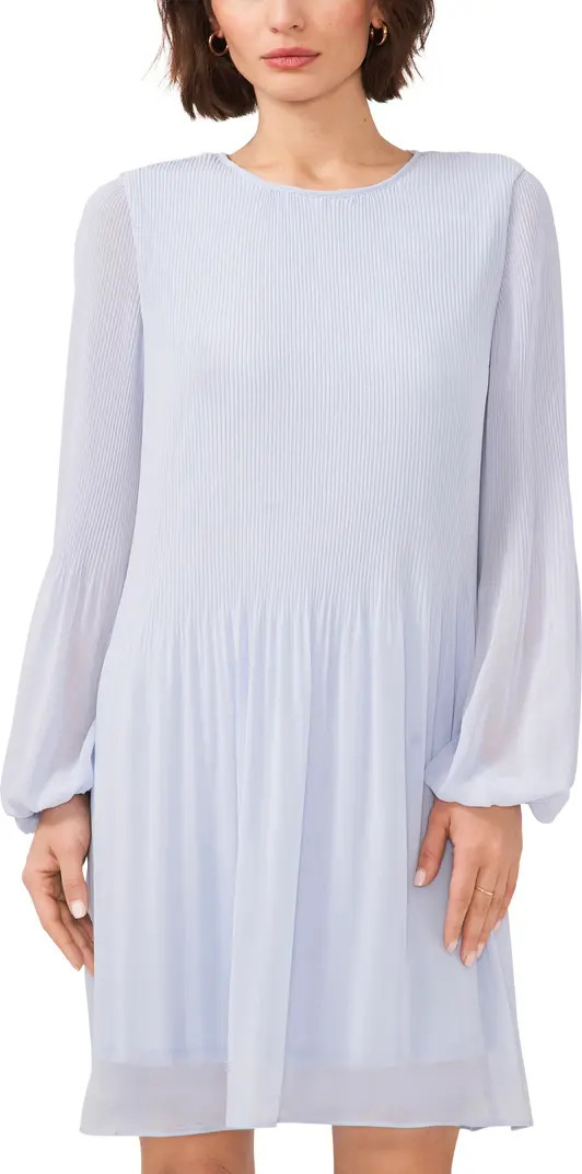 Plissé Long Sleeve Dress | Nordstrom