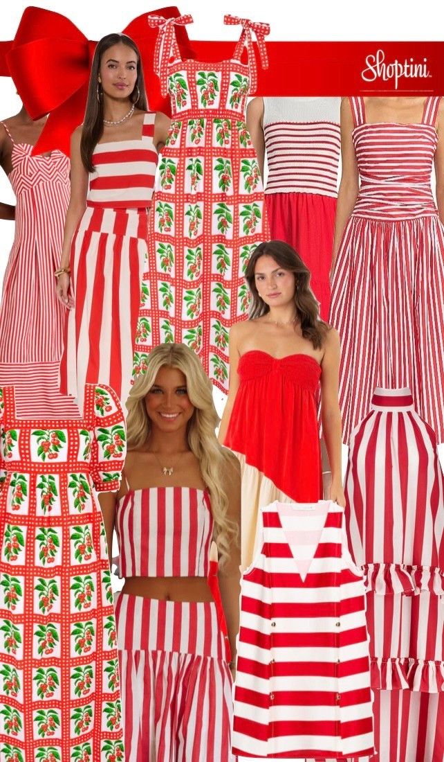 I’m seeing RED! And white stripes with a cherry on top in my future! How about you?! Red and white / red and white stripe / cherry dress 

#LTKootd #LTKSaleAlert #LTKSeasonal
