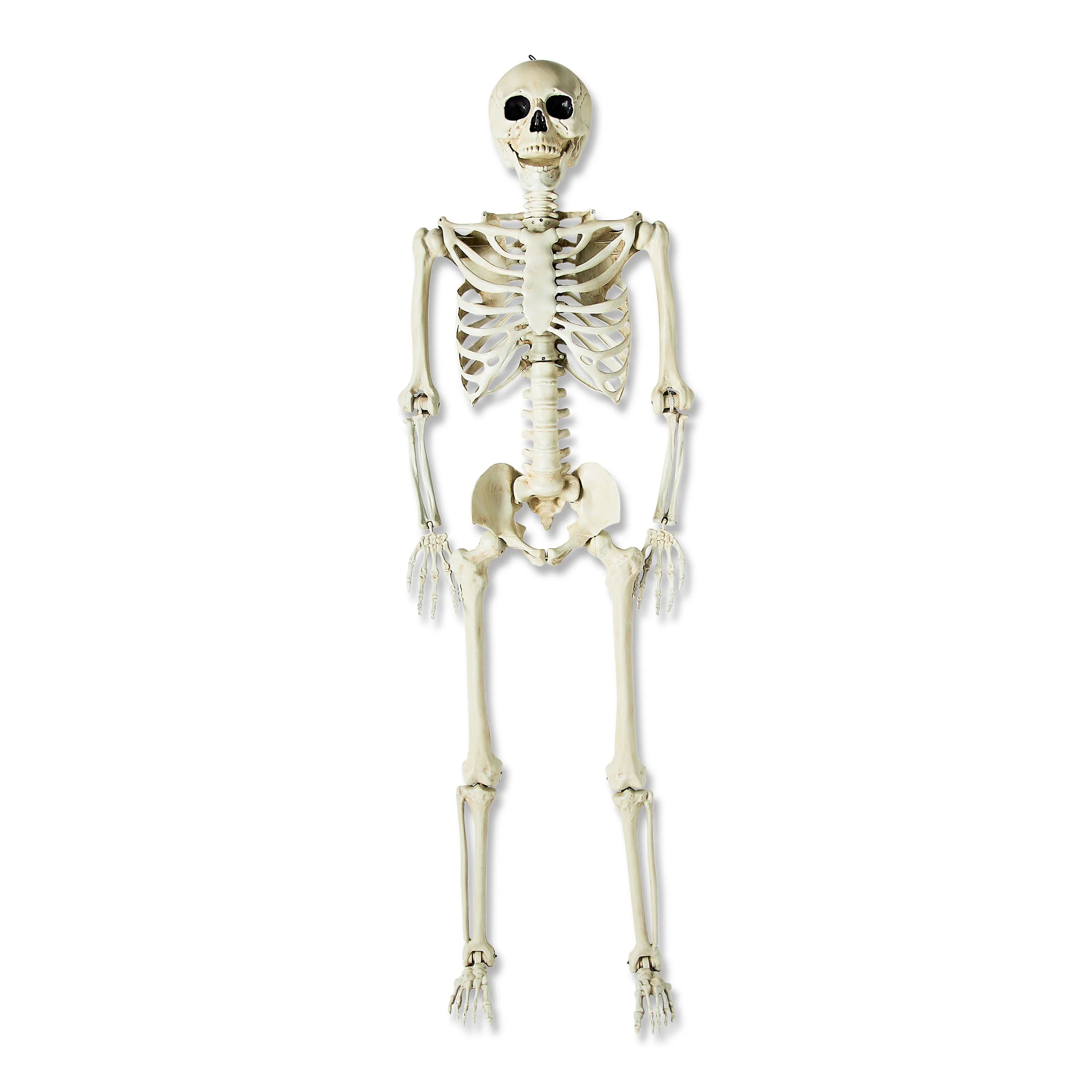 Halloween 7' Faux Posable Skeleton Outdoor Decoration by Way To Celebrate | Walmart (US)