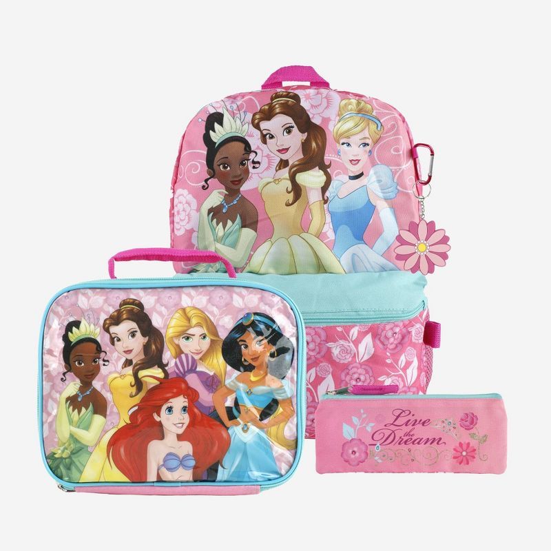 Disney Princess Kids' 5pc Backpack Set - Pink | Target