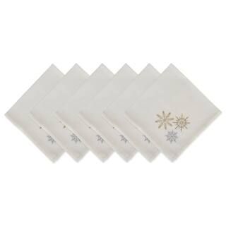 DII® Sparkle Snowflakes Embroidered Napkins, 6ct. | Michaels Stores