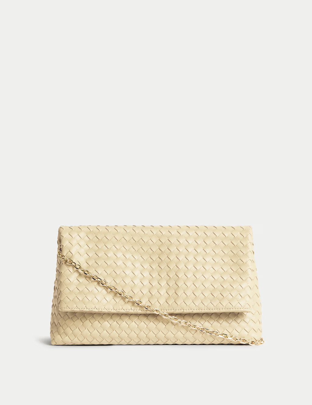Faux Leather Woven Clutch Bag | Marks & Spencer (UK)