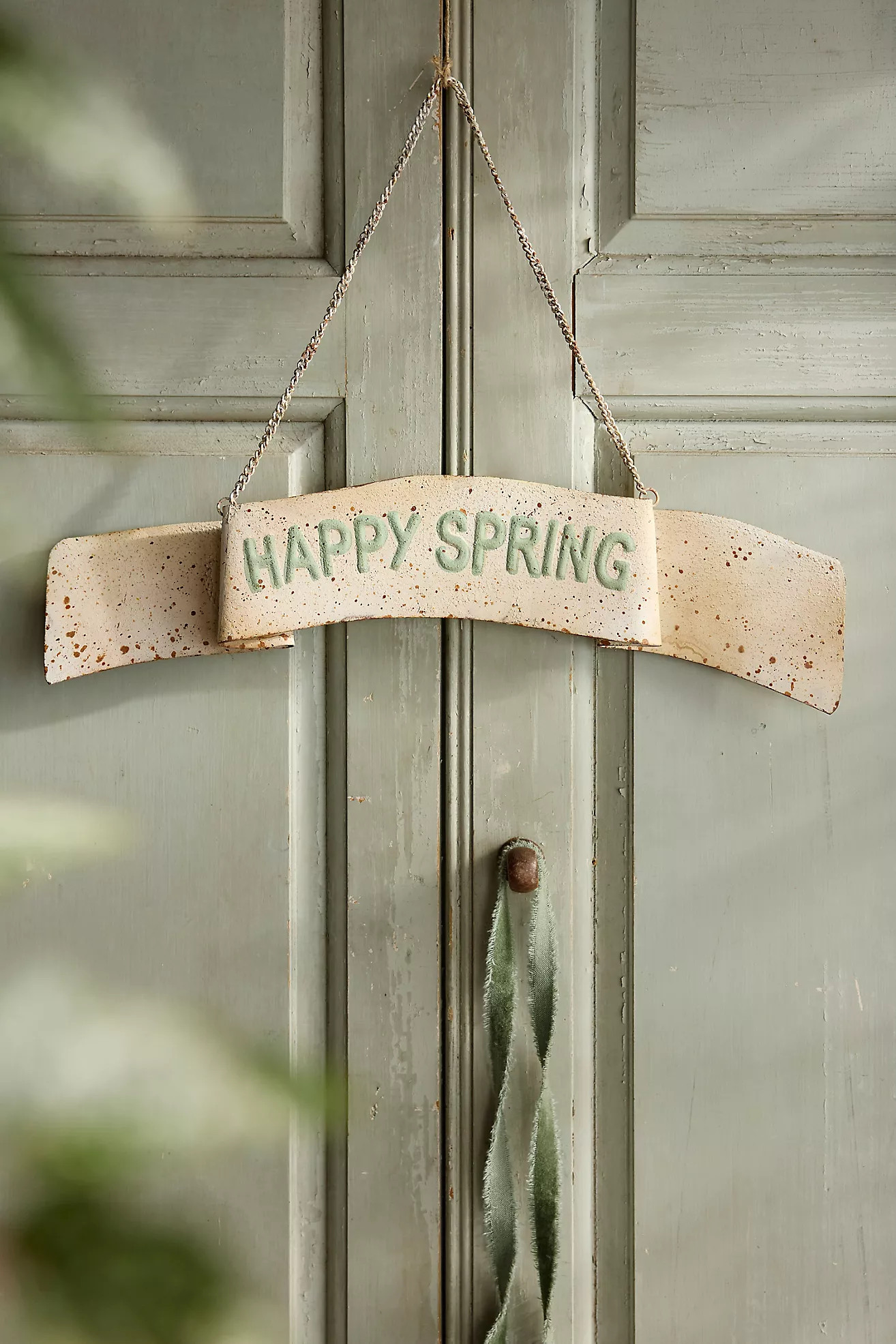 Happy Spring Iron Sign | Anthropologie (US)