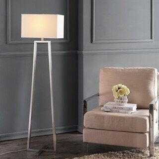 Safavieh Lighting 60-inch Lyell Nickel Floor Lamp - 16"x11"x60" | Bed Bath & Beyond