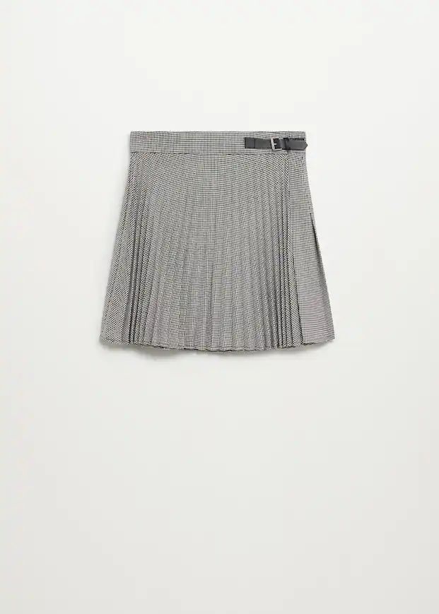 Plaid miniskirt | MANGO (US)