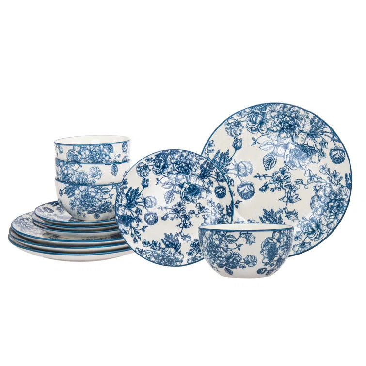 Victoria Godinger 12 Piece Dinnerware Set, Service for 4 | Wayfair North America