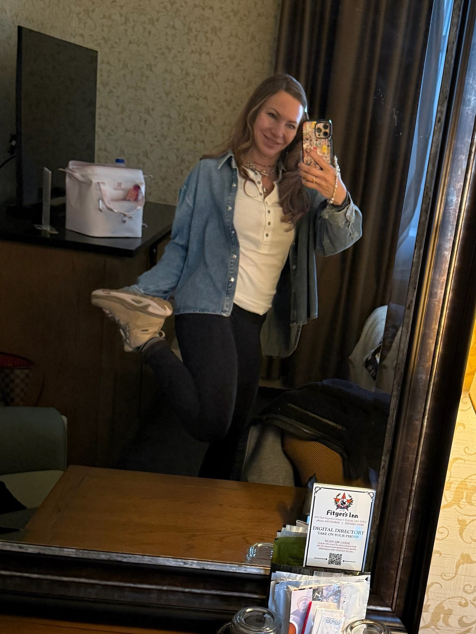 Friday ootd - hiking

Lululemon leggings 
Alo bra top 
Free people, Henley 
AGoldie denim shirt 
Hoka hiking boots 

In the background, my Stanley lunchbox

#LTKActive #LTKStyleTip #LTKSeasonal