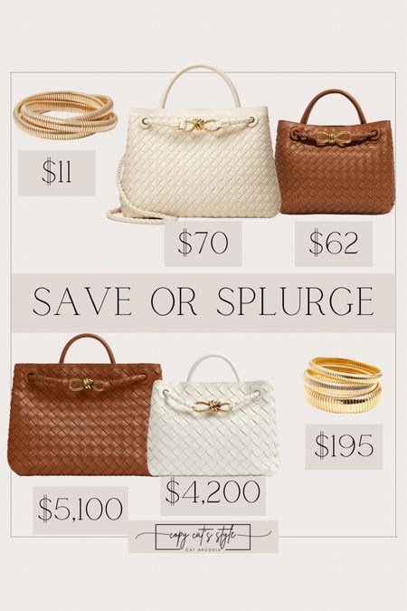 Save or Splurge, Look for less, designer inspired handbag, bracelett

#LTKfindsunder50 #LTKstyletip #LTKitbag