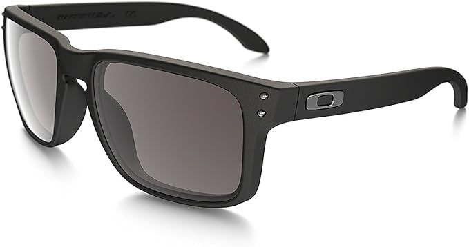 Oakley Holbrook Sunglasses 57MM Matte Black Frame/Warm Grey Lens | Amazon (US)