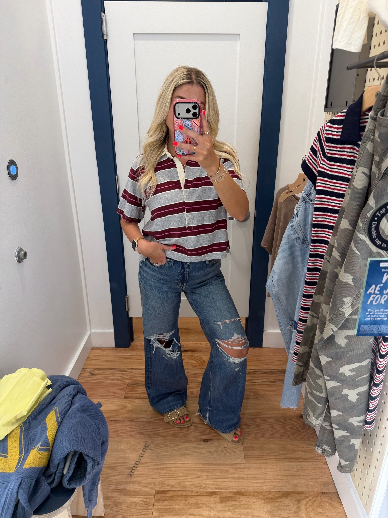 Everyday outfit on sale
Xs polo
Jeans size 0
Sandals tts
Early fall outfit
Date night
Fall outfit
Back to school