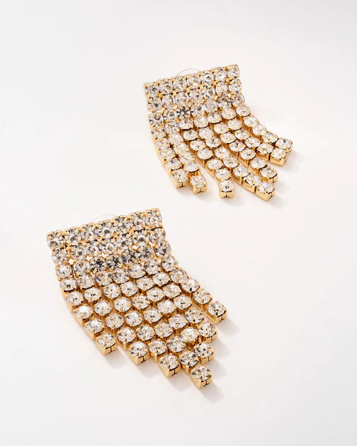 Raining Diamonds Drop Earrings - Gold | VICI