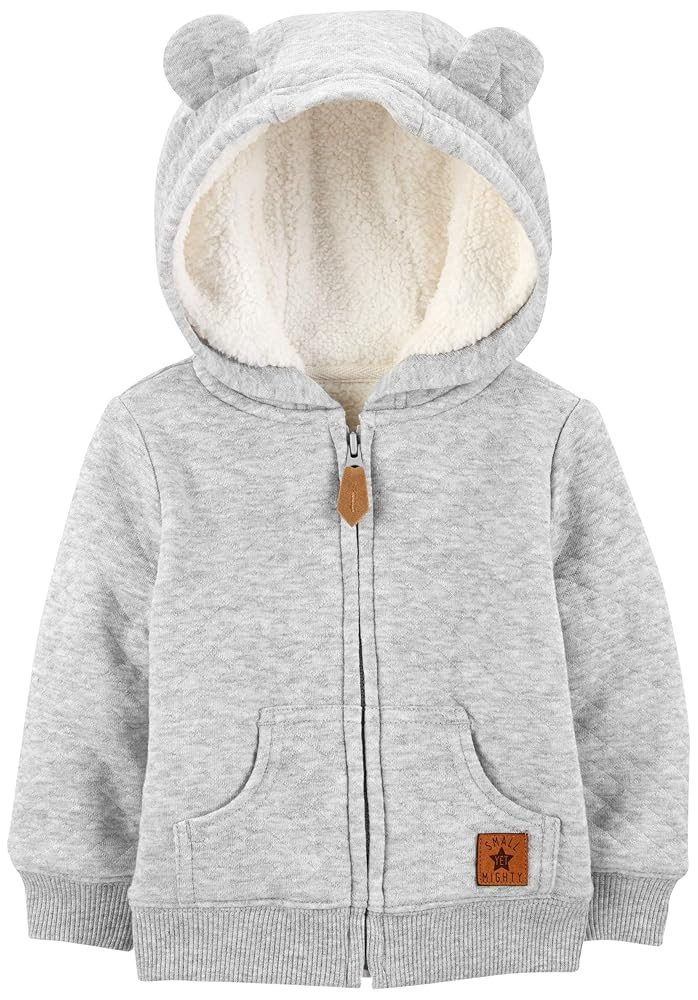 Simple Joys by Carter's Baby Hooded Sweater Jacket with Sherpa Lining | Amazon (US)