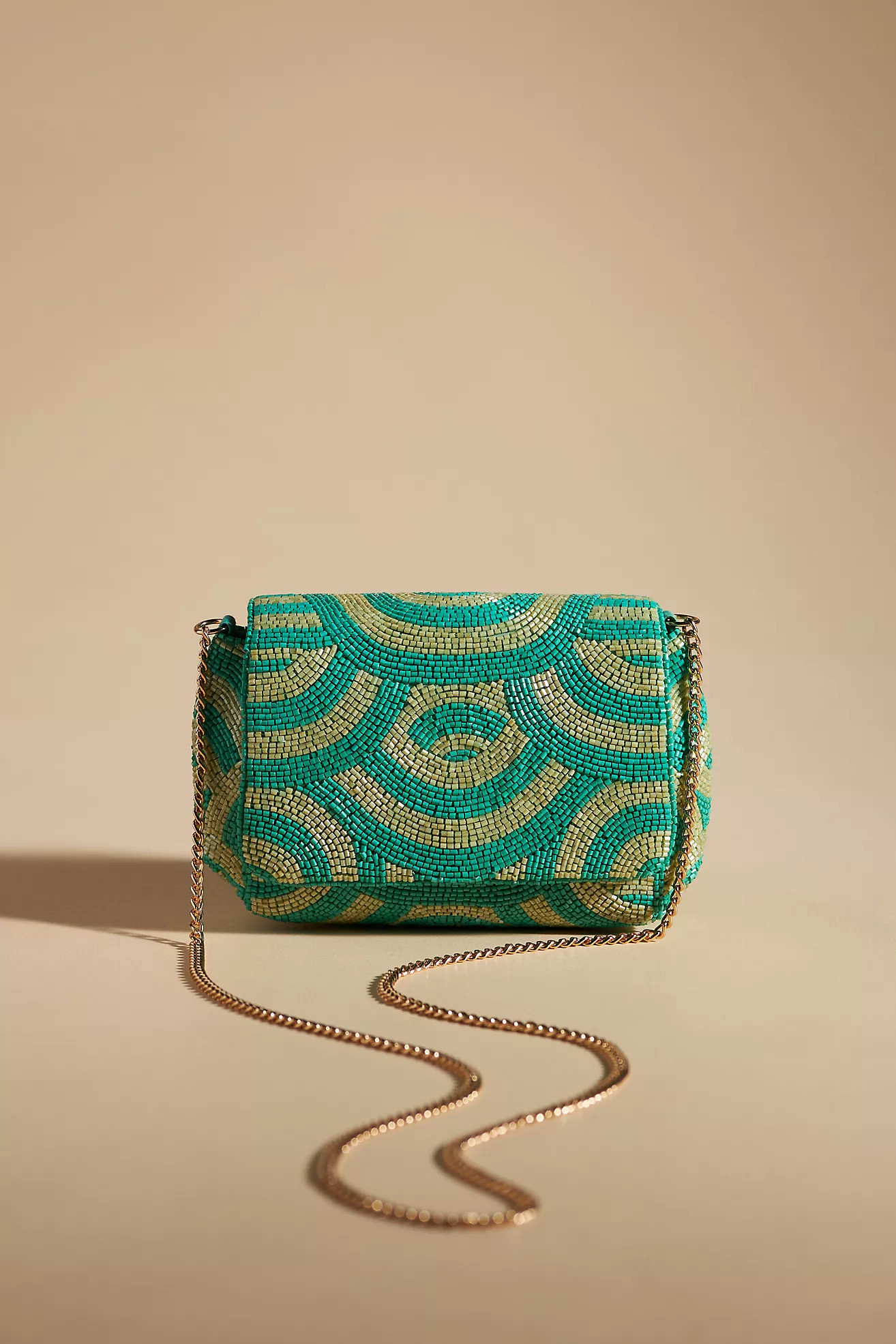 Mini Beaded Graphic Clutch | Anthropologie (US)