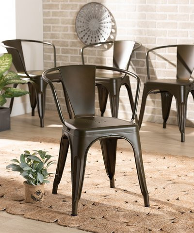 Baxton Studio | Gunmetal Ryland Dining Side Chair - Set of Four | Zulily