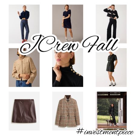 From knit dresses to faux leather pants and skirts, to plaid blazers to tweeds and more- these @jcrew fall essentials are a must! #investmentpiece 

#LTKSeasonal #LTKstyletip #LTKover40