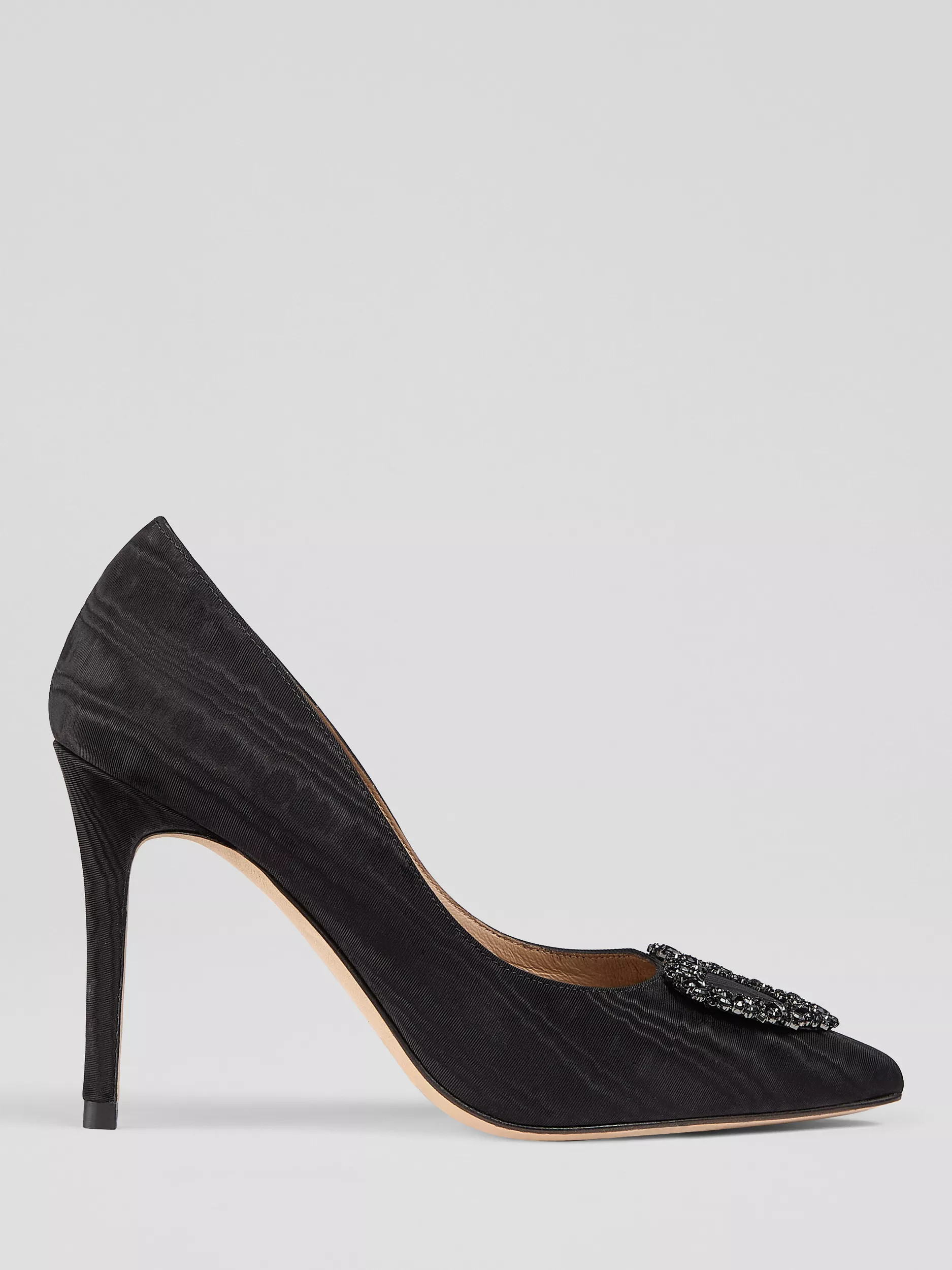L.K.BennettLuella Heart Crystal Court Shoes, Black | John Lewis (UK)