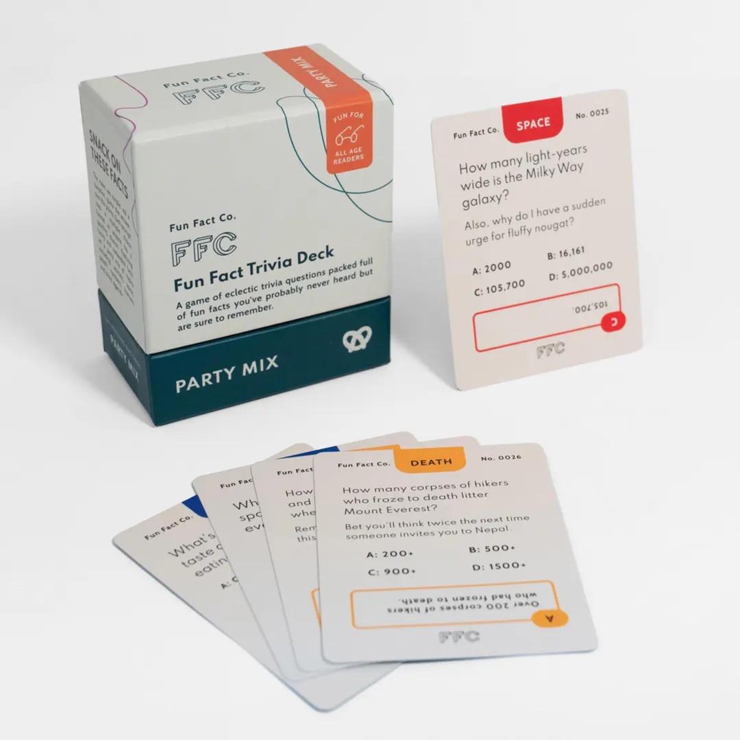 Fun Fact Trivia Card Game: The PARTY MIX I, Game Night Cards, Family Trivia Game, Funny Quiz Ques... | Etsy (US)