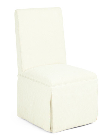 19x39 Caster Wheel Slipcover Dining Chair | TJ Maxx