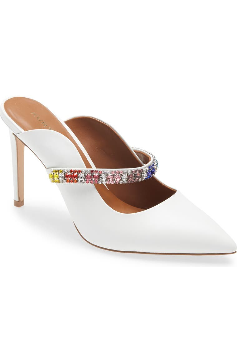 Duke Crystal Strap Pointed Toe Mule | Nordstrom