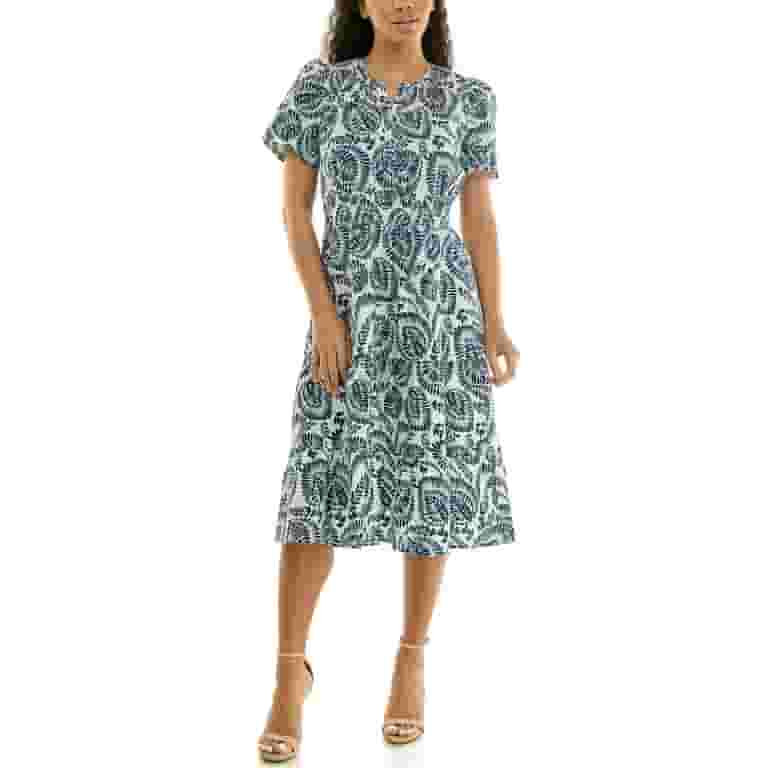Nanette Lepore Women's Split Neck Tiered Maxi Dress, Sizes XS-XXXL | Walmart (US)