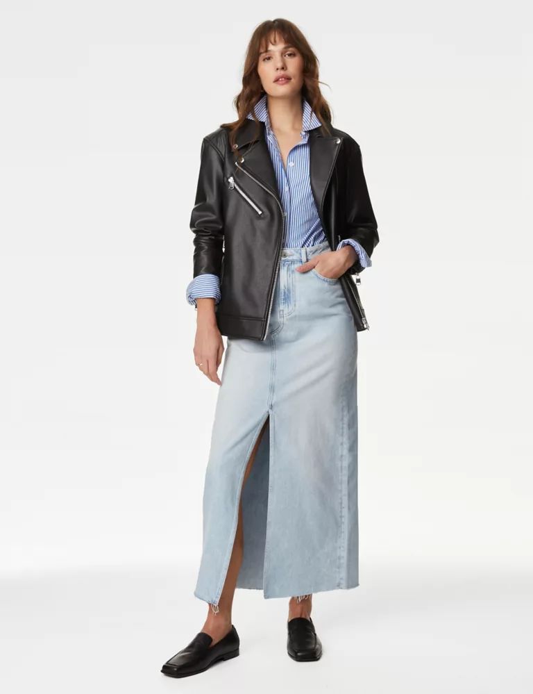 Denim Split Front Maxi Skirt | Marks & Spencer (UK)