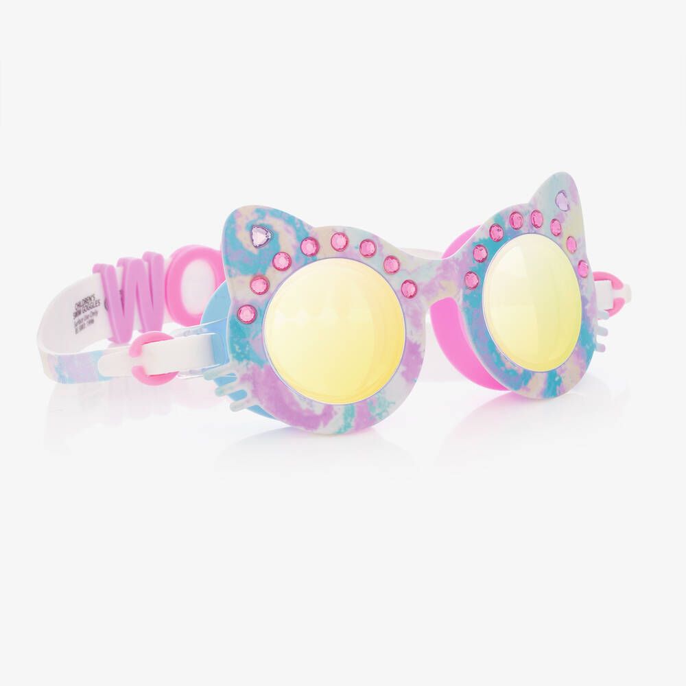 Pink & Purple Cats Eyes Swimming Goggles | Childrensalon