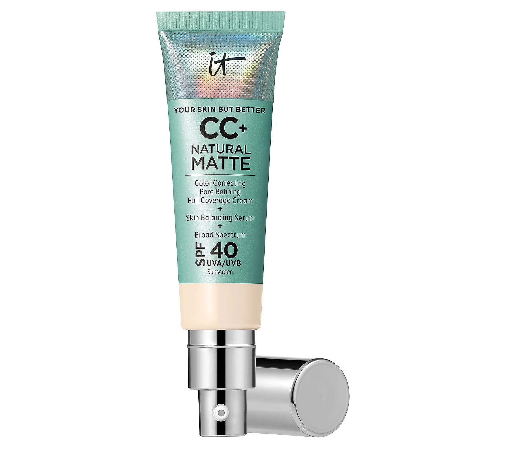 IT Cosmetics CC+ Natural Matte Full-Coverage Fo ndation SPF40 | QVC