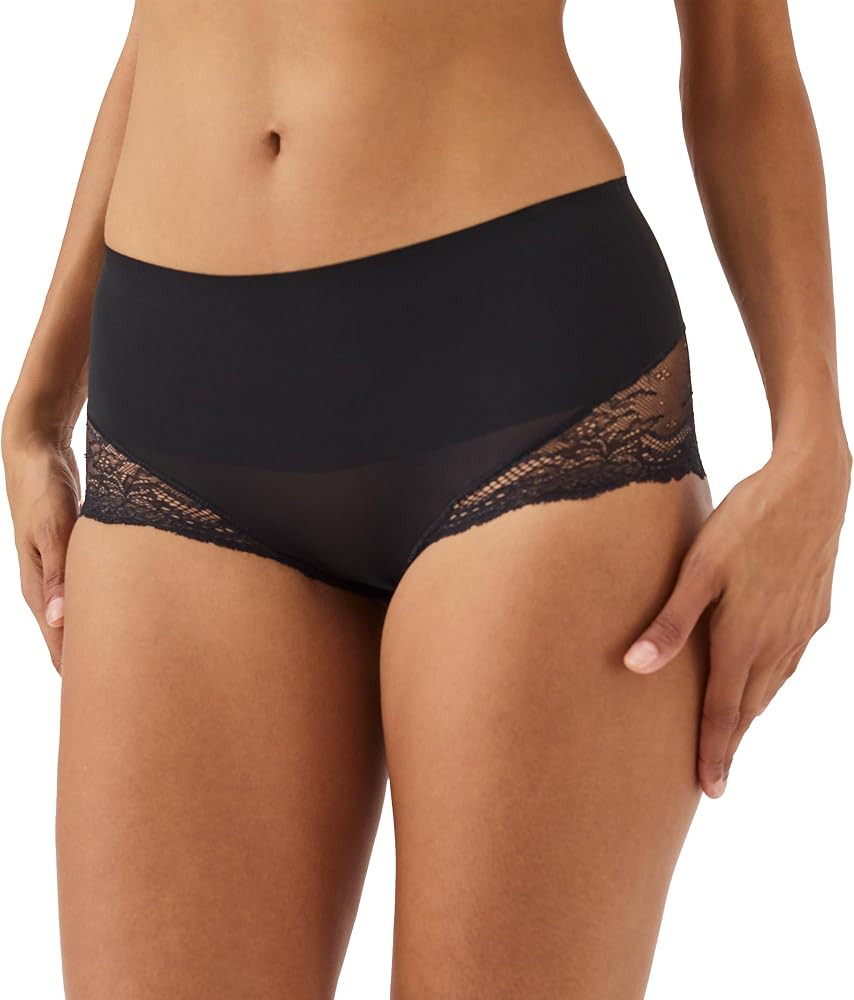SPANX SPANXsmooth Undie-tectable Lace Hi-Hipster - Comfortable Core Control - Lace Shapewear - No... | Amazon (US)