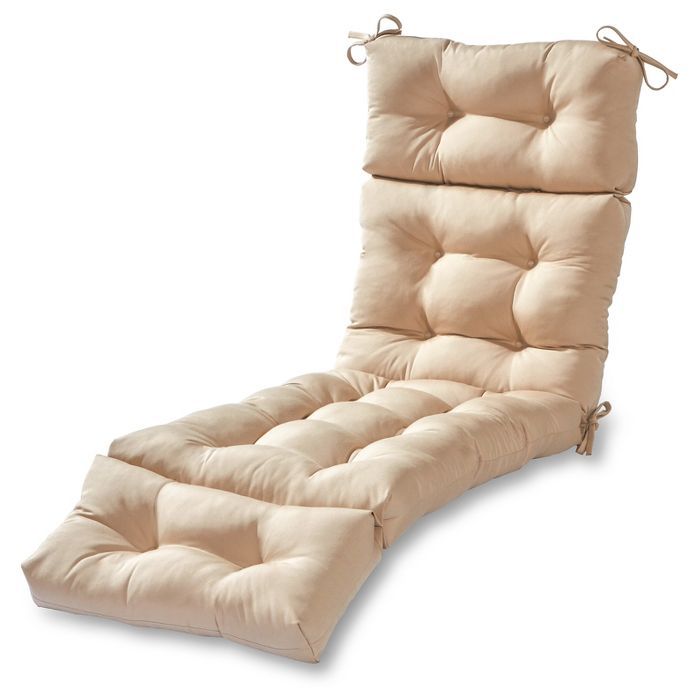 Solid Outdoor Chaise Lounge Cushion - Kensington Garden | Target