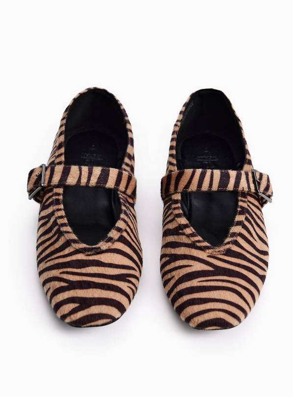 Buy Zebra Mary Jane Ballerina Shoes 8 | Workwear | Tu | Tu Clothing