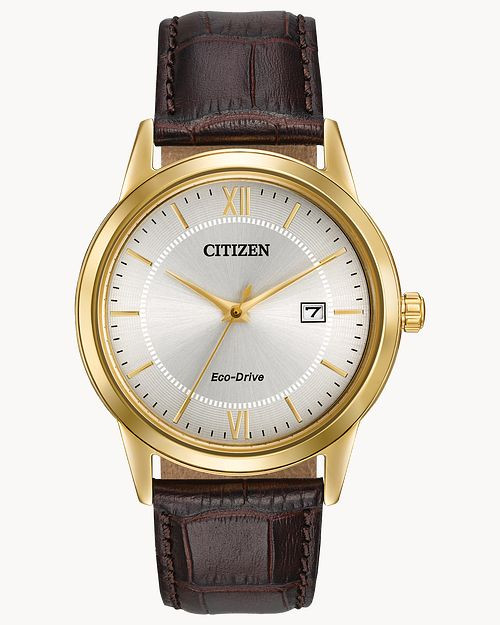 Corso - Men's Eco-Drive AW1232-04A Dark Brown Strap Watch | CITIZEN | Citizen Watch