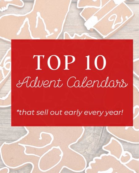 Most popular advent calendars that sell out every year for Christmas.

#LTKHoliday #LTKSeasonal