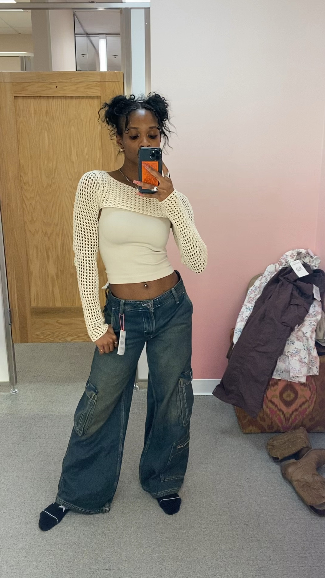 Cargo jeans + crop top + knitted bolero = a vibe ✨

#LTKVideo #LTKstyletip #LTKSeasonal