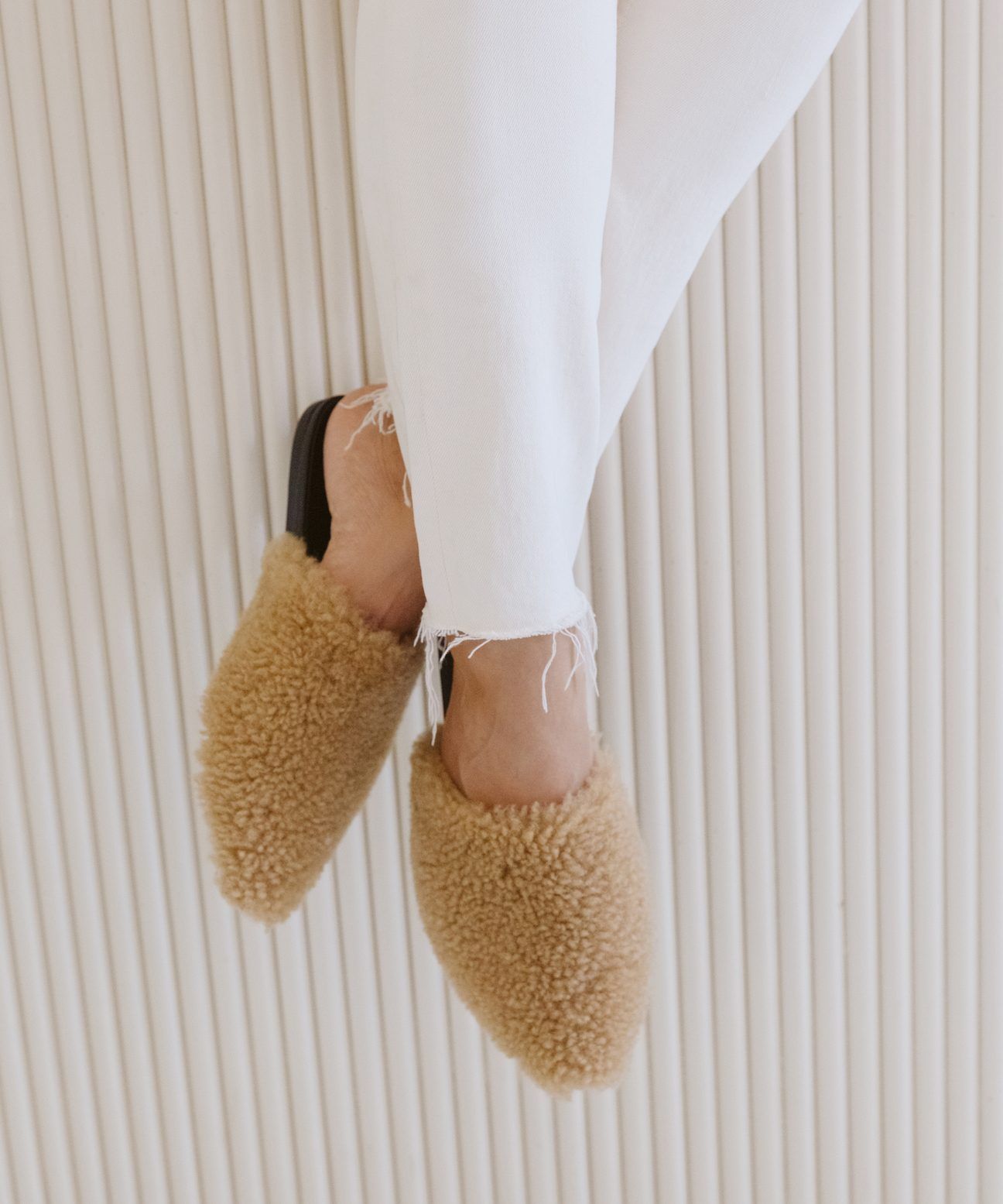 Shearling Mule - Natural | Jenni Kayne | Jenni Kayne