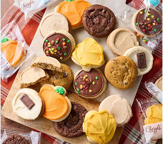 Cheryl's 24pc Fall Flavors of the Season Cookie Assortment - QVC.com | QVC