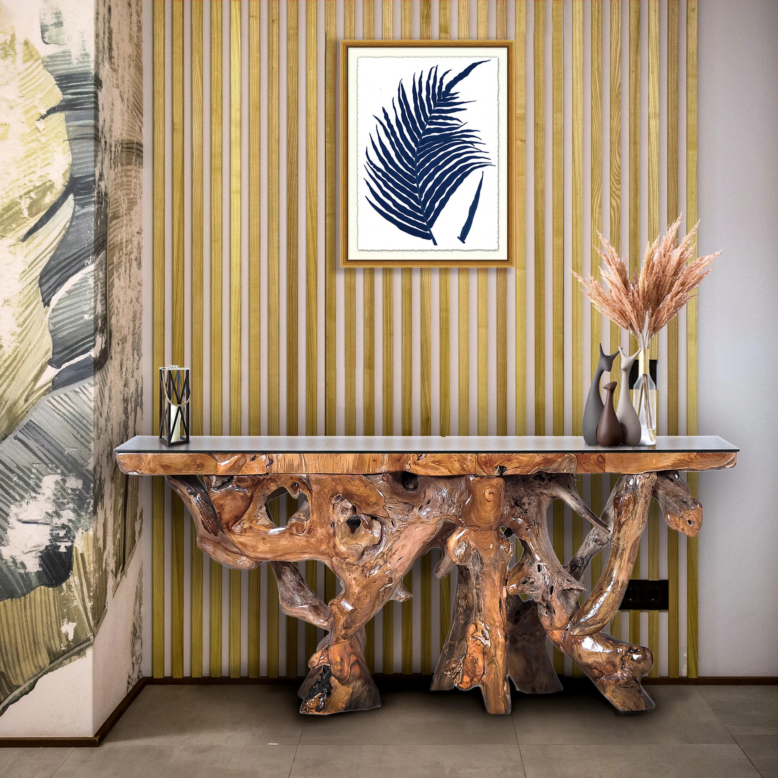 Union Rustic Bouvet 72'' Solid Teak Wood Root Console Table & Reviews | Wayfair | Wayfair North America