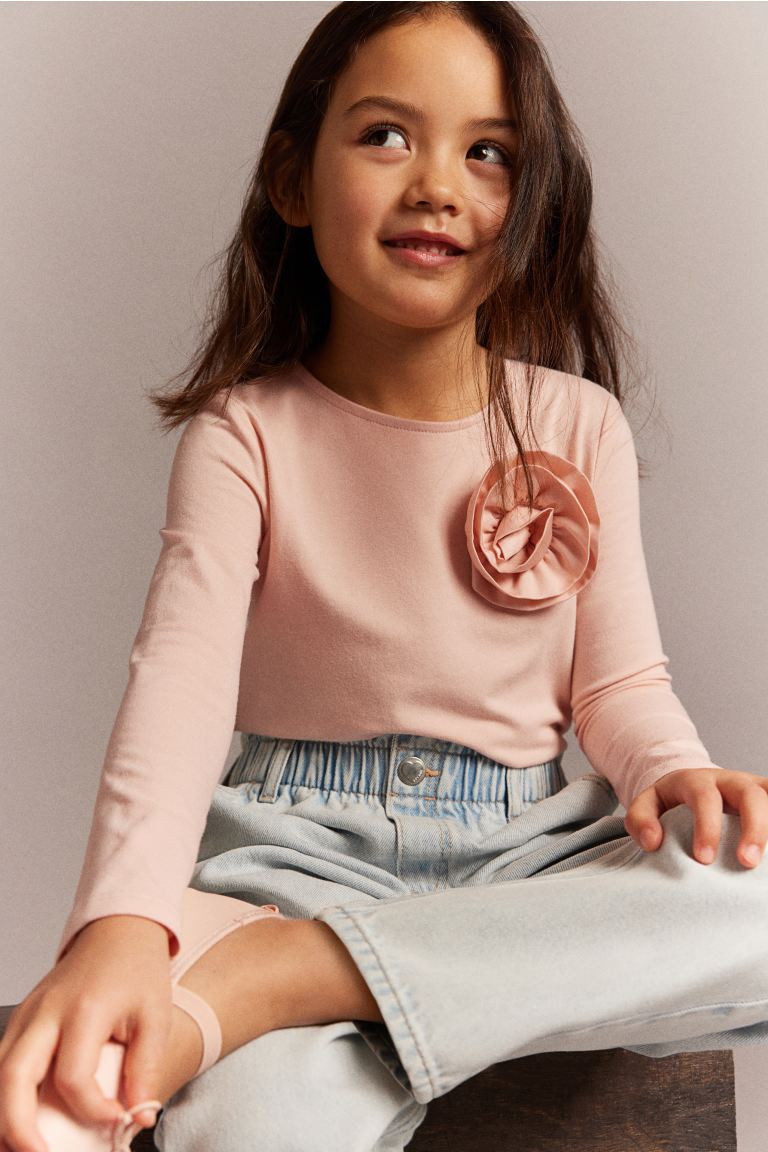 Appliquéd Jersey Top | H&M (US + CA)