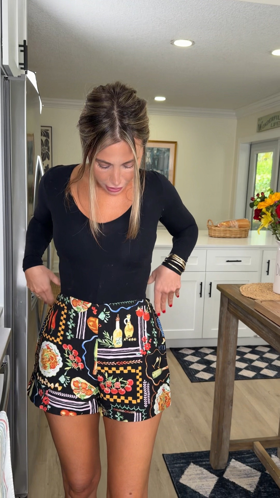 Everything I’m wearing is true to size! My bodysuit is one size, my shorts are a medium, and my shoes are an 8.5. Super comfy and perfect for a European trip or any vacation! My shorts and shoes are selling out fast, so grab them while you can!

#LTKdayinmylife #LTKootd #LTKfoodie