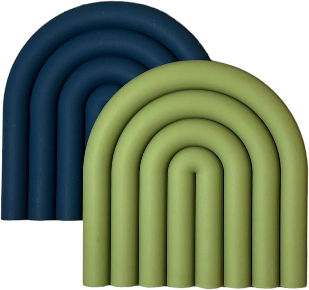 Aesthetic kitchen Trivets for Hot Pots and Pans - Stylish and Colorful Pot Holders, Heat Resistan... | Amazon (US)