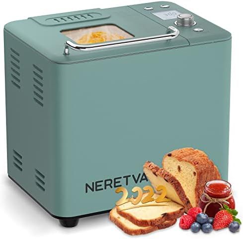 Neretva Bread Maker Machine , 20-in-1 2LB Automatic Breadmaker with Gluten Free Pizza Sourdough Sett | Amazon (US)