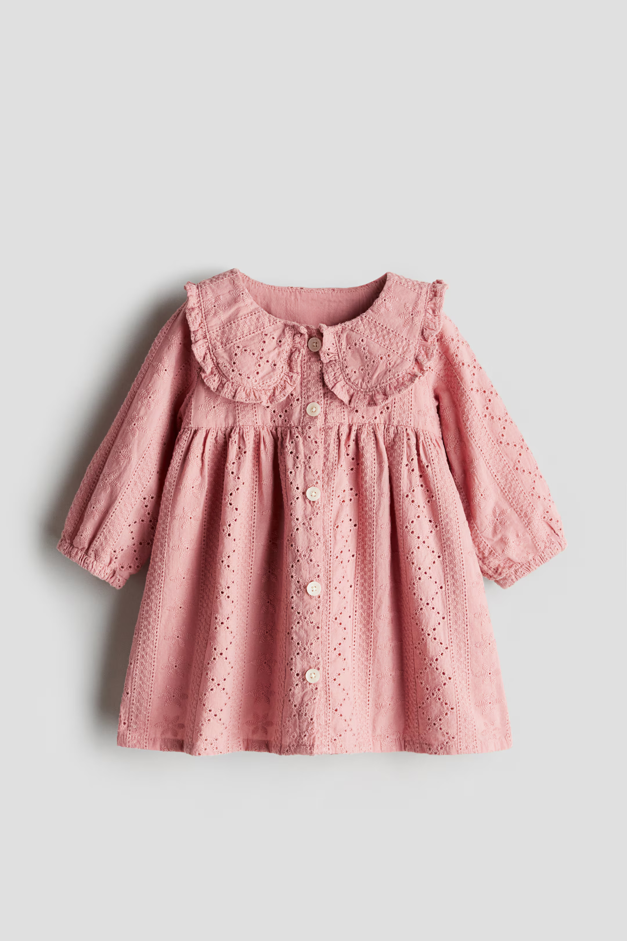 Eyelet Embroidered Cotton Dress | H&M (US + CA)