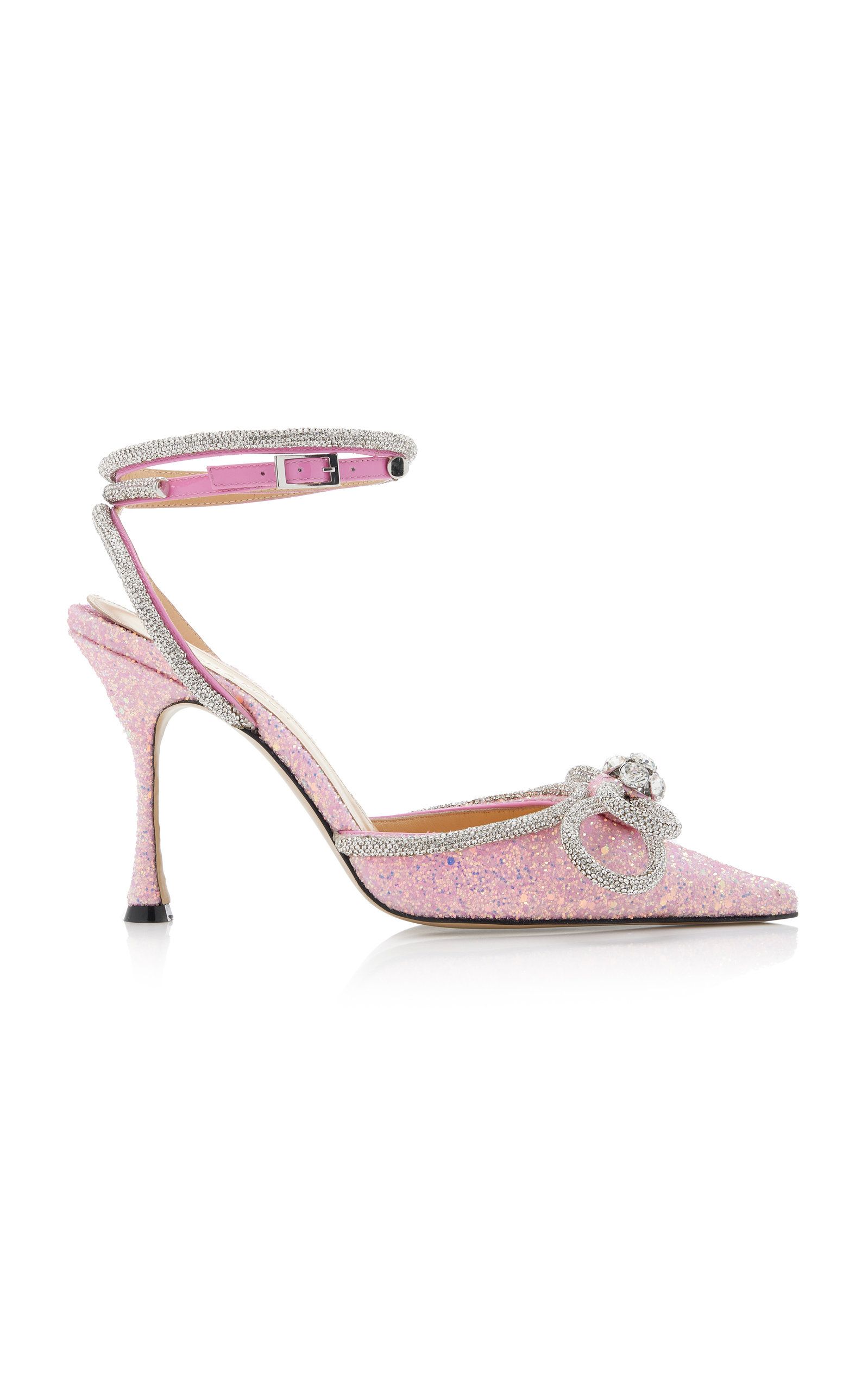 Exclusive Glittered Double Bow Pumps | Moda Operandi (Global)