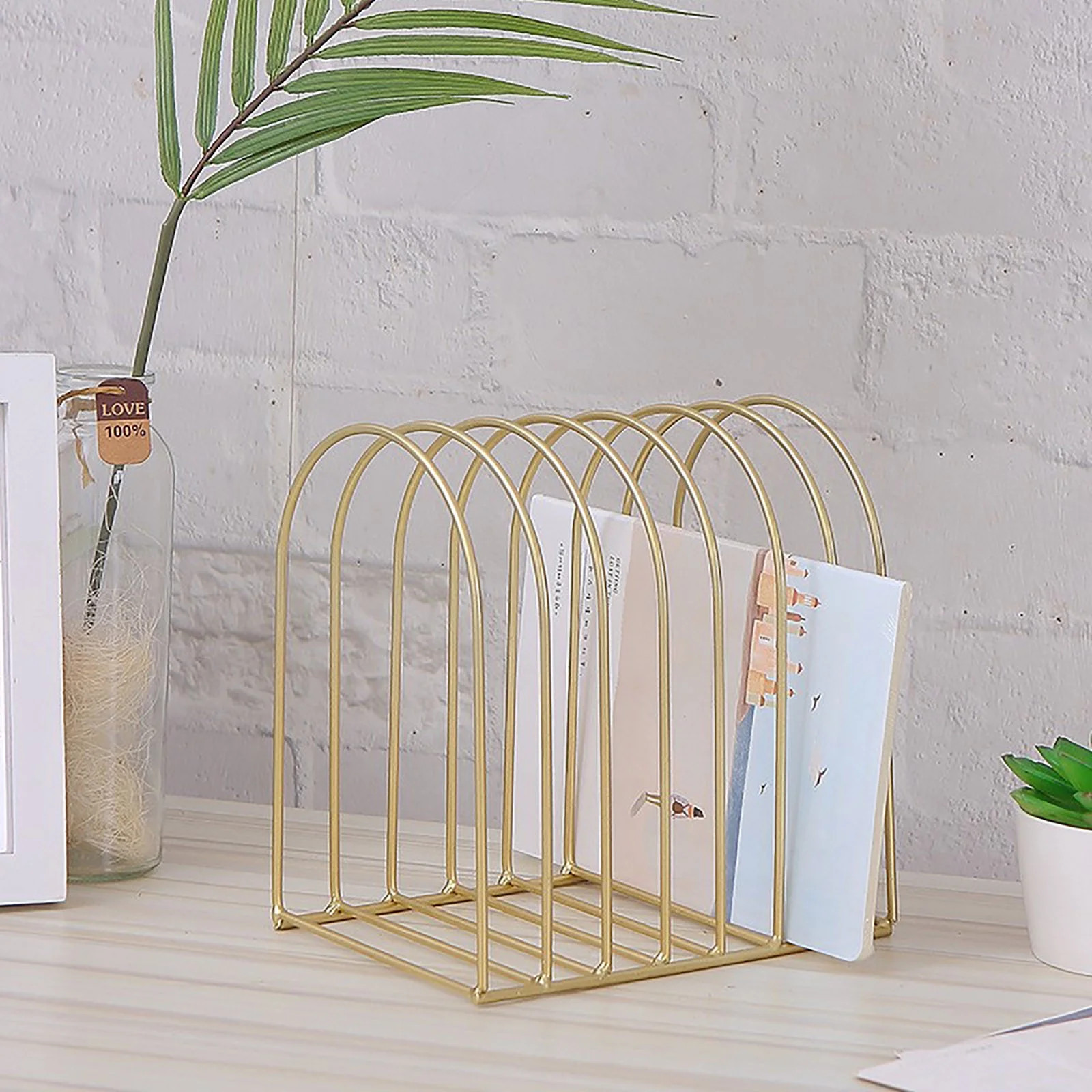 IMossad Large Desktop Document Holder, Black Metal Wire File Folder Organizer Rack with 7-Slots a... | Walmart (US)