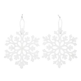 CANVAS White Collection Decoration Snowflake Christmas Ornament Set2-pk | Canadian Tire