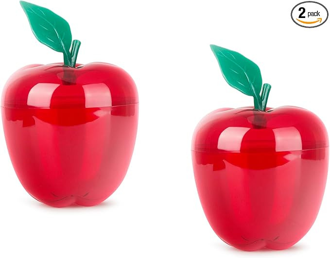 Heffiso Plastic Apple Jars, Apple Shaped Cookie Jars, 5.9x4.3 Inches, Festival Cookie Container S... | Amazon (US)