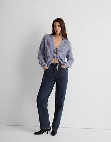 Cable Tie-Front Cardigan Sweater | Madewell