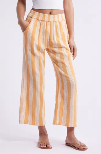 Premium Surf Stripe Cotton Gauze Pants | Nordstrom
