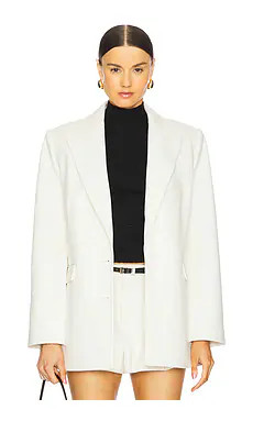 SER.O.YA Acadia Blazer in Eggshell from Revolve.com | Revolve Clothing (Global)